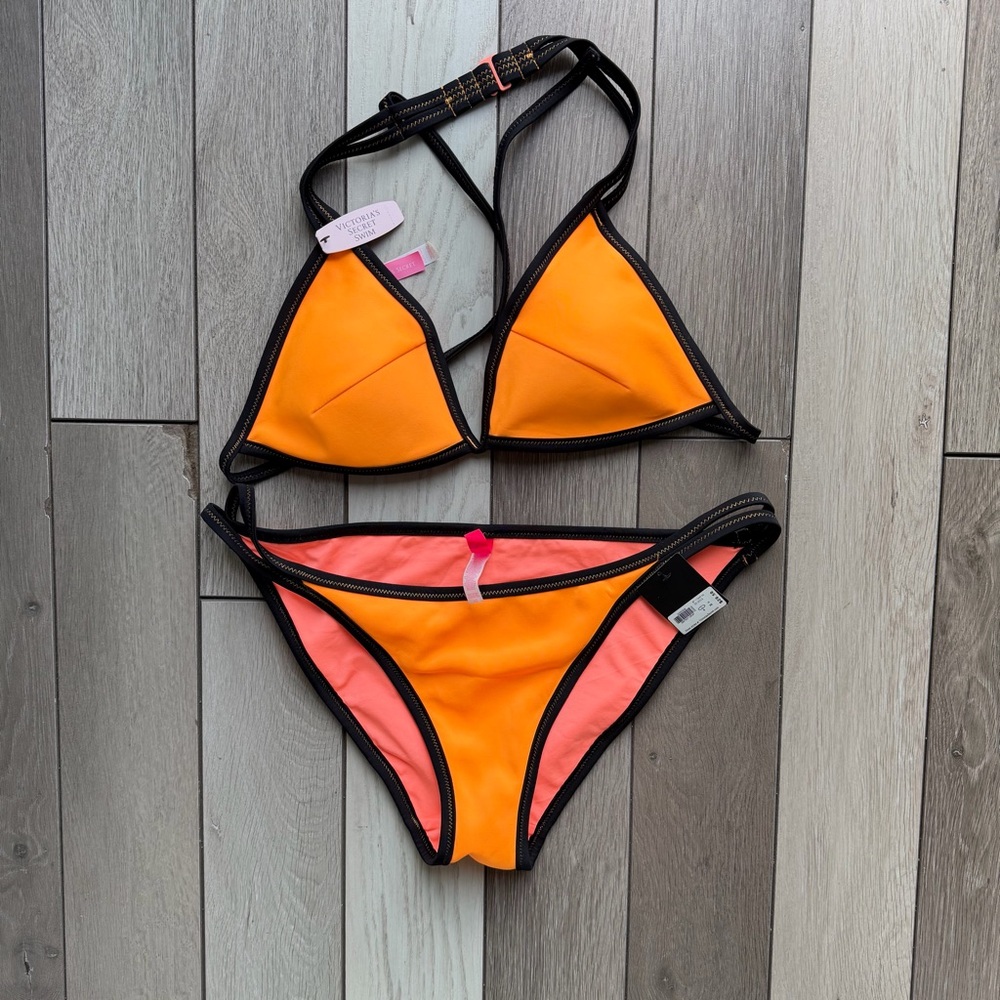Victoria's Secret Orange and Black Bikini
